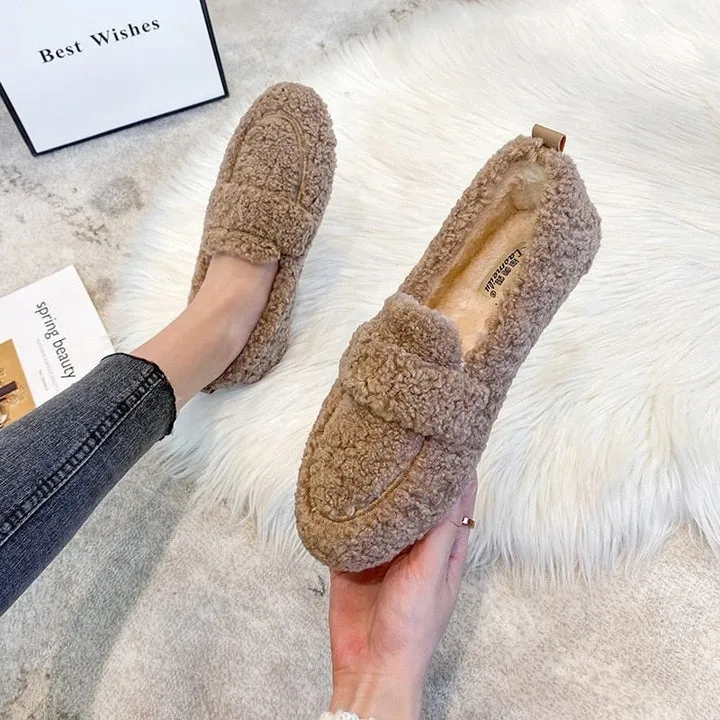 Janelle | Warme Teddy Loafers