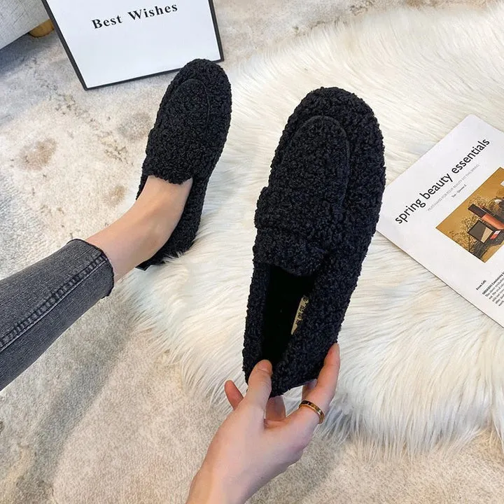 Janelle | Warme Teddy Loafers