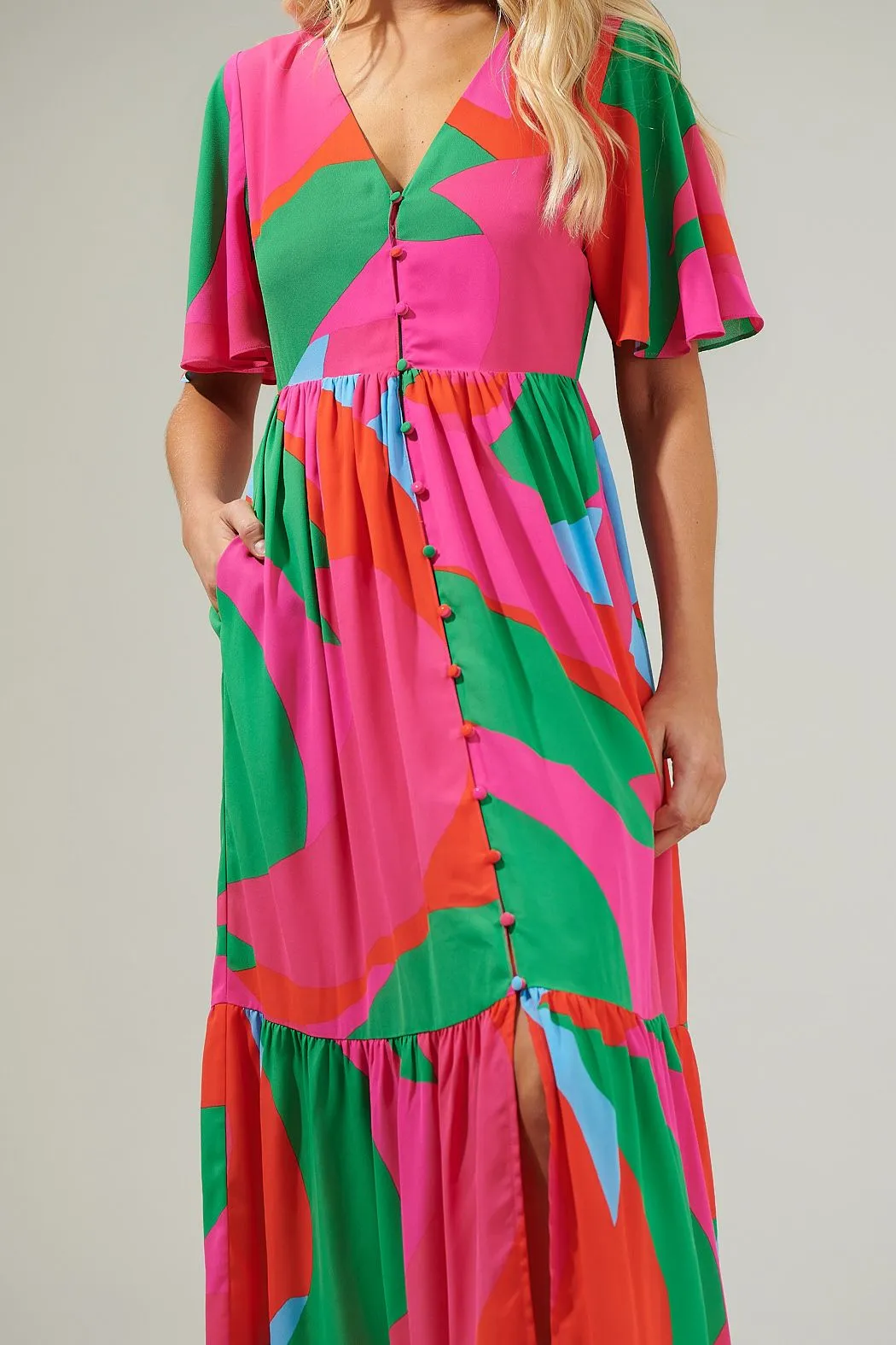 Jess Abstract Maxi Dress