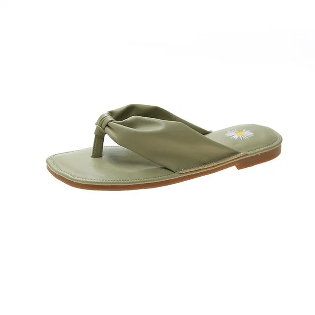 JINJIN-000-New summer sandals slippers indoor outdoor flip-flops beach shoes sexy fashion casual leather slippers chanclas mujer