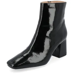 Journee Womens Haylinn Tru Comfort Foam Inside Zip Block Heel Booties