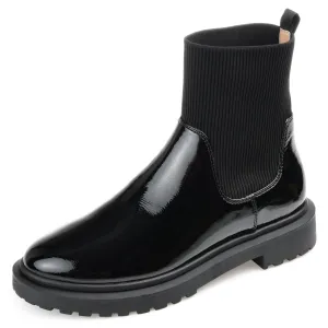 Journee Womens Sabriel Tru Comfort Foam Pull On Block Heel Booties Black