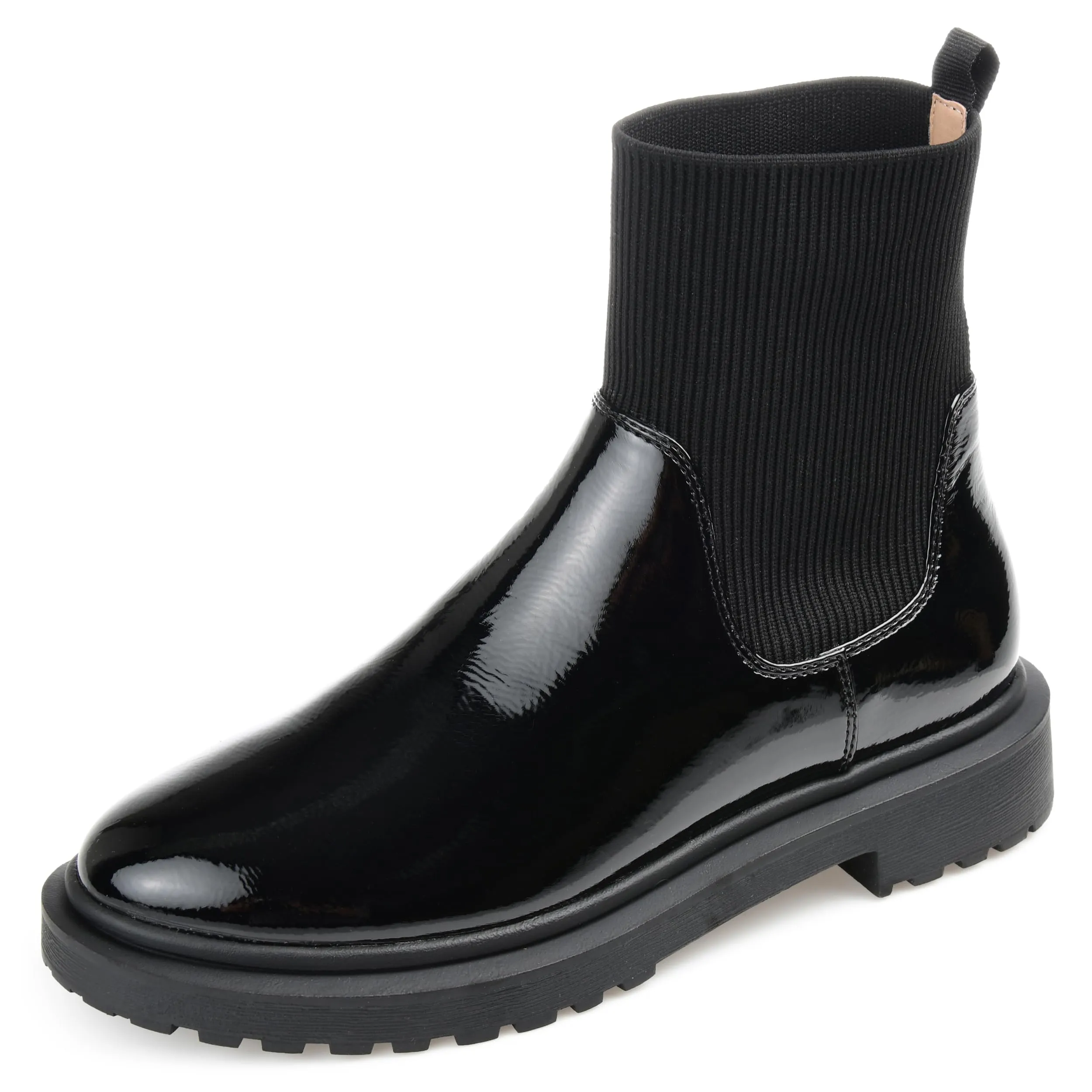 Journee Womens Sabriel Tru Comfort Foam Pull On Block Heel Booties Black