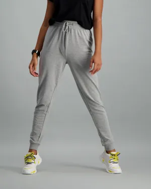 Ladies Fleece Track Pant - Grey