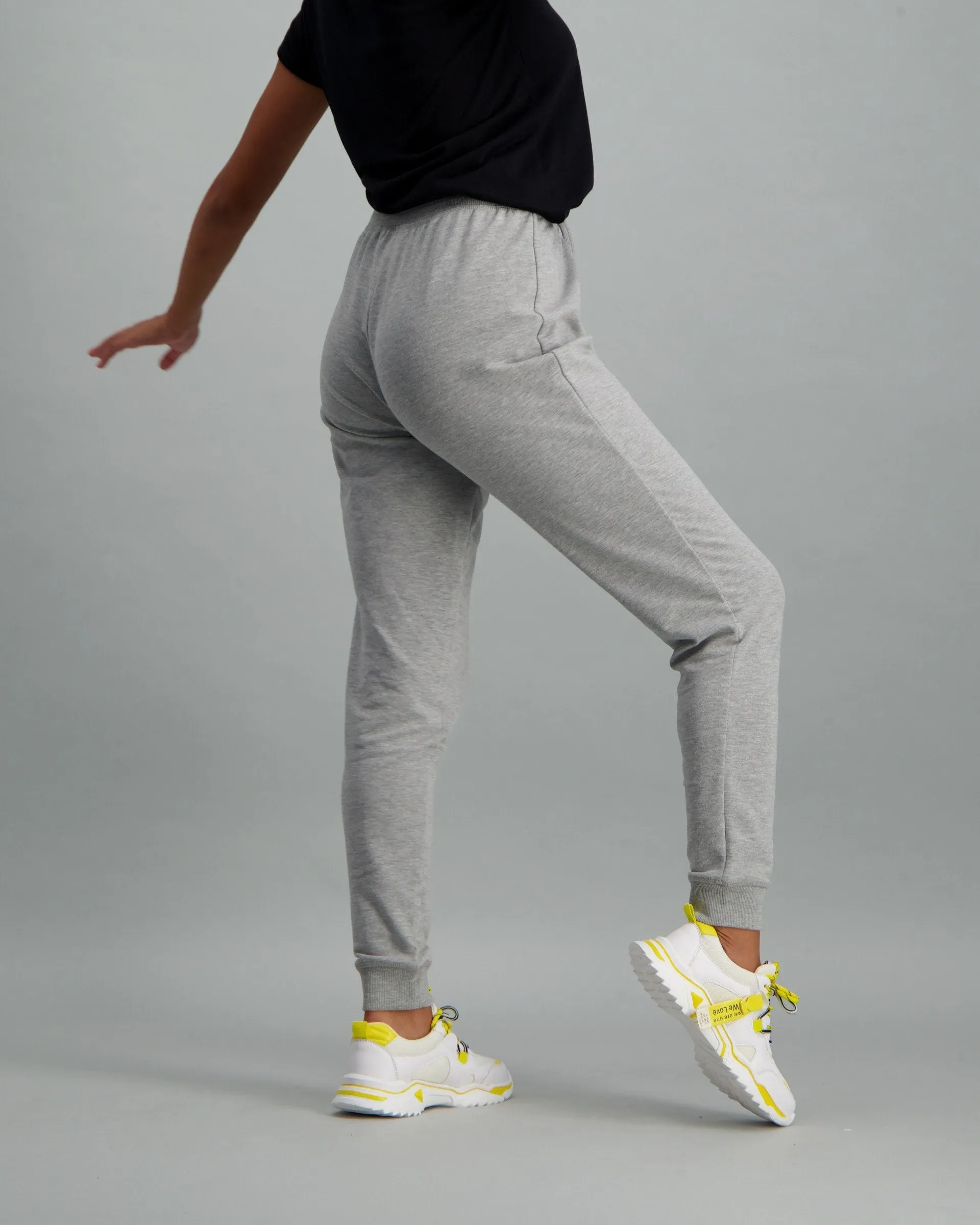 Ladies Fleece Track Pant - Grey