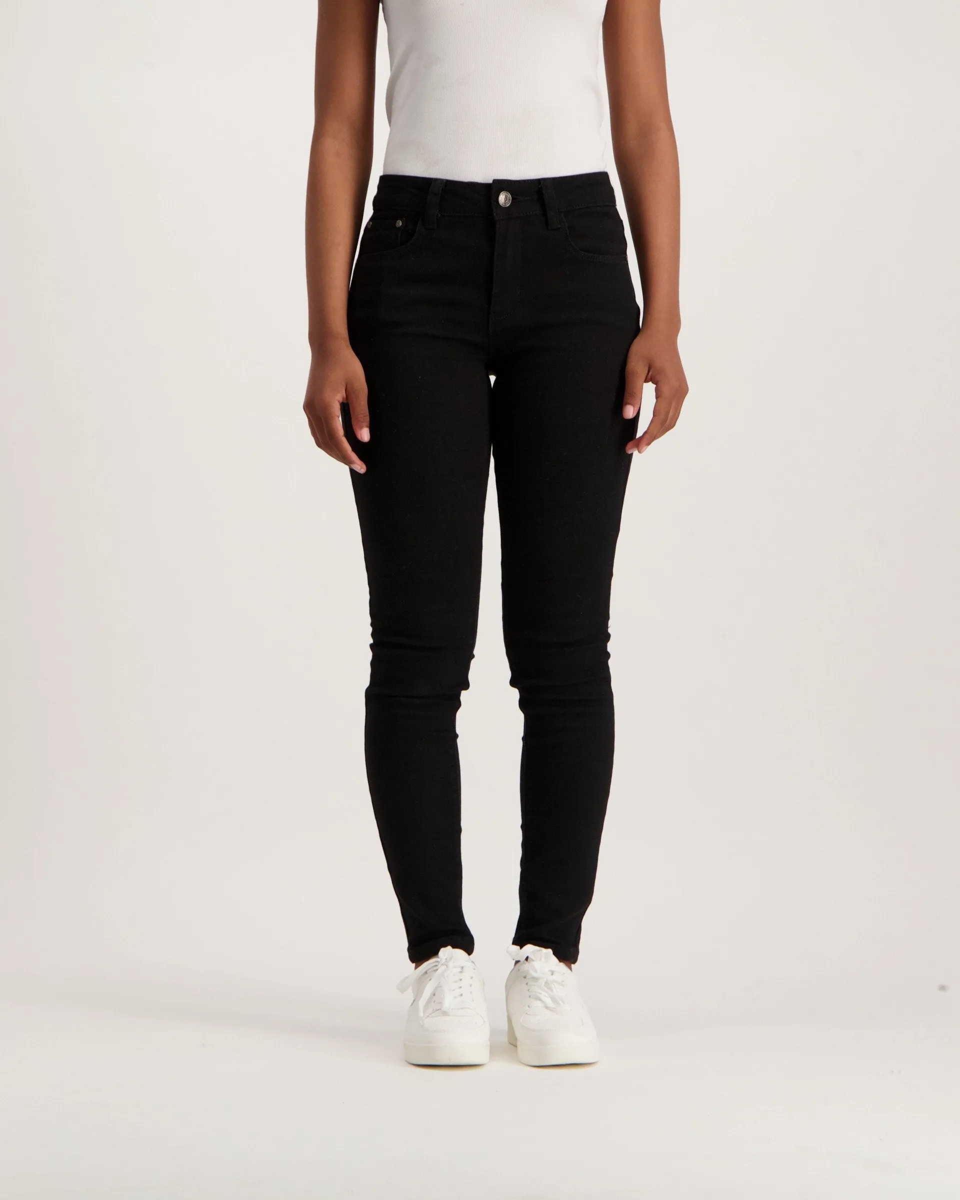 Ladies Skinny Denim Jean - Black