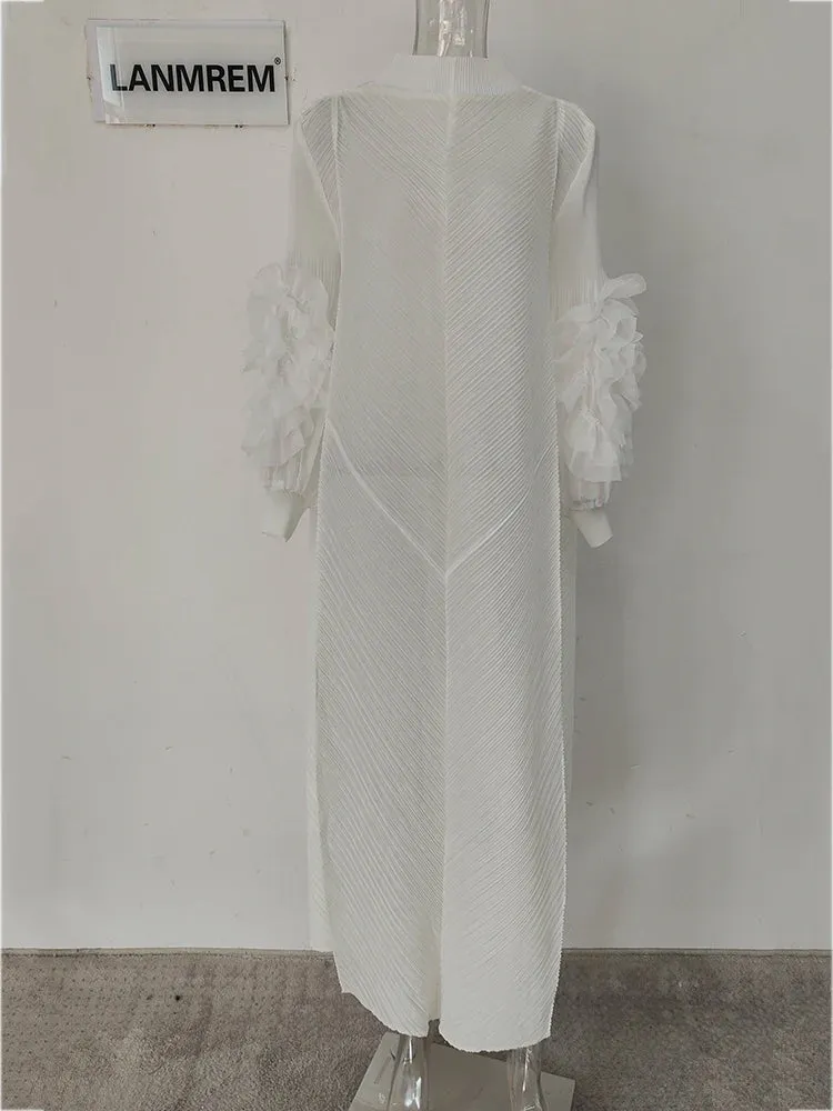 LANMREM Maxi Pleated Dress
