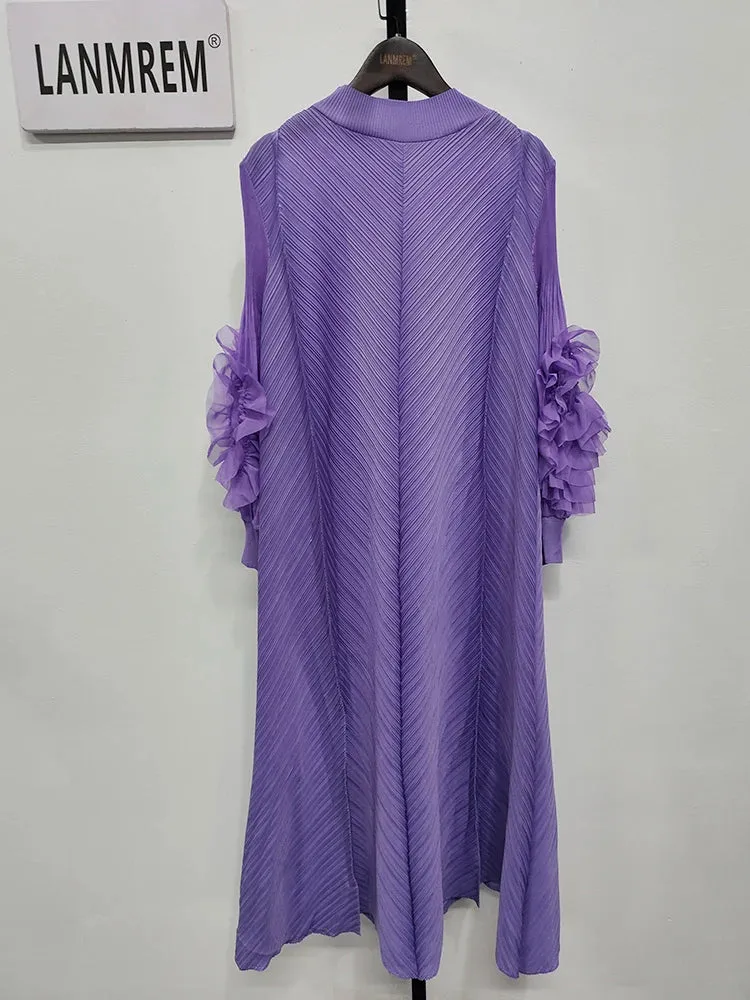 LANMREM Maxi Pleated Dress