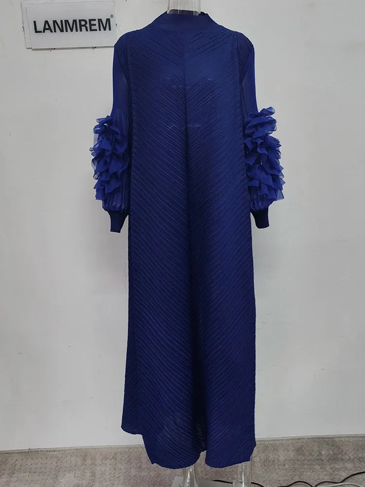 LANMREM Maxi Pleated Dress