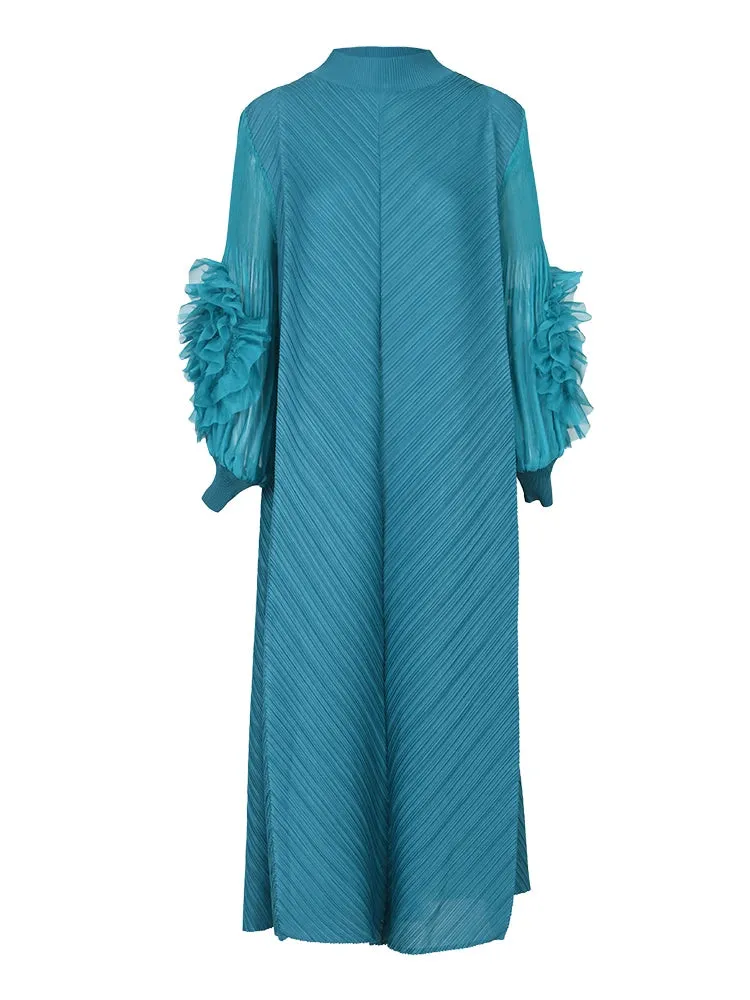 LANMREM Maxi Pleated Dress