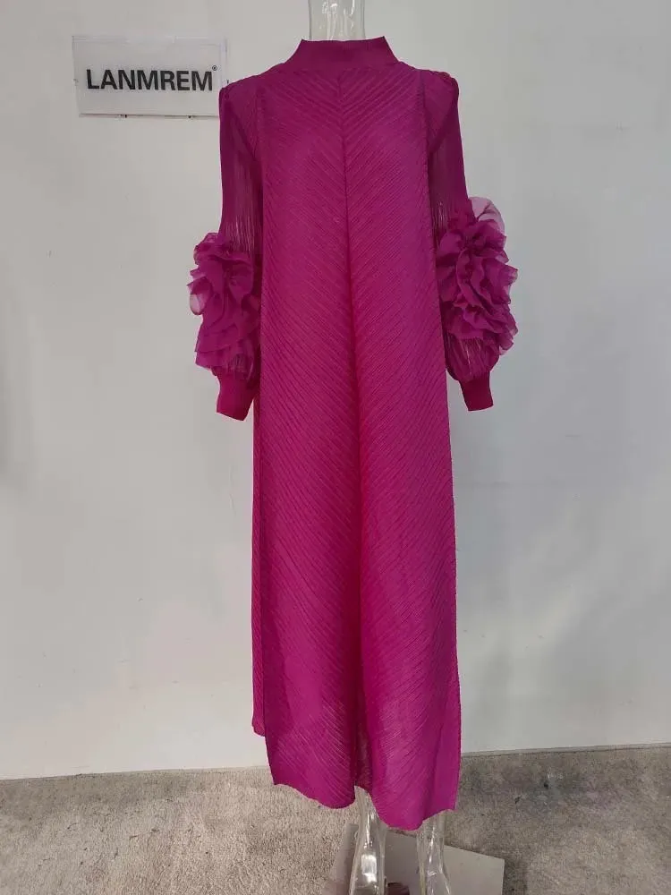 LANMREM Maxi Pleated Dress