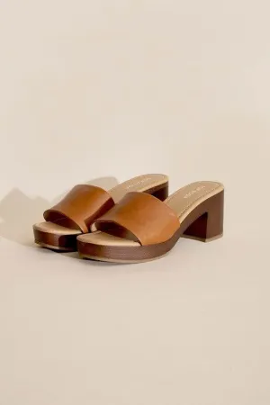 LAUREN-1 Slide Mule Heels