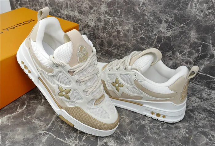 LOUIS VUITTON LV SKATE SNEAKER BEIGE WHITE