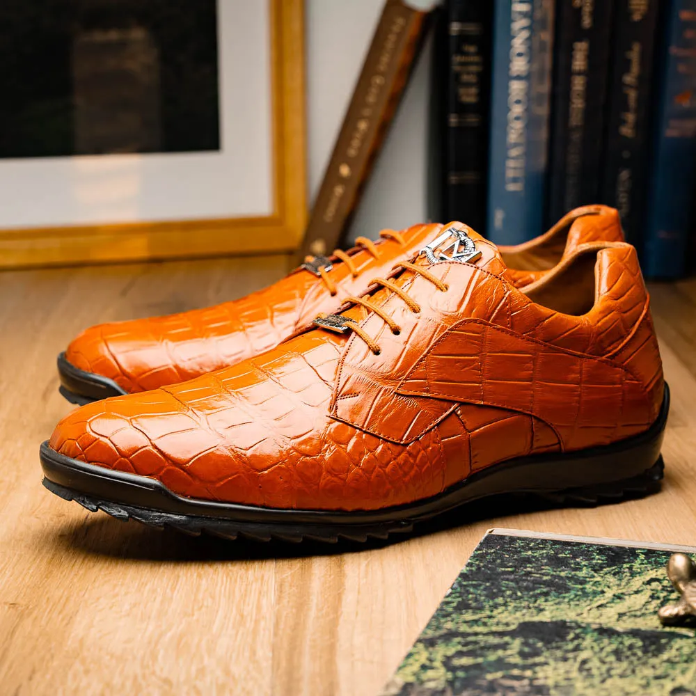 Marco Di Milano Vulcan Honey Alligator Sneakers