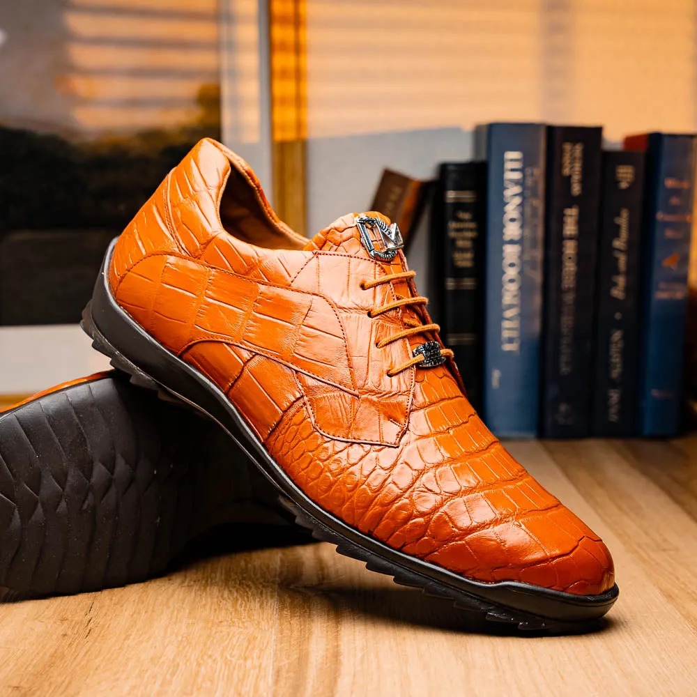 Marco Di Milano Vulcan Honey Alligator Sneakers