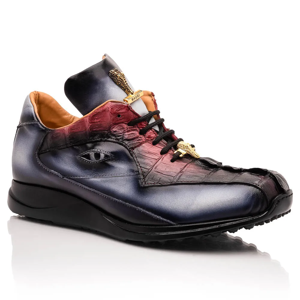 Mauri 8596/4 Acre Raindrops & Ruby Red Dirty Black Hornback / Nappa Sneakers
