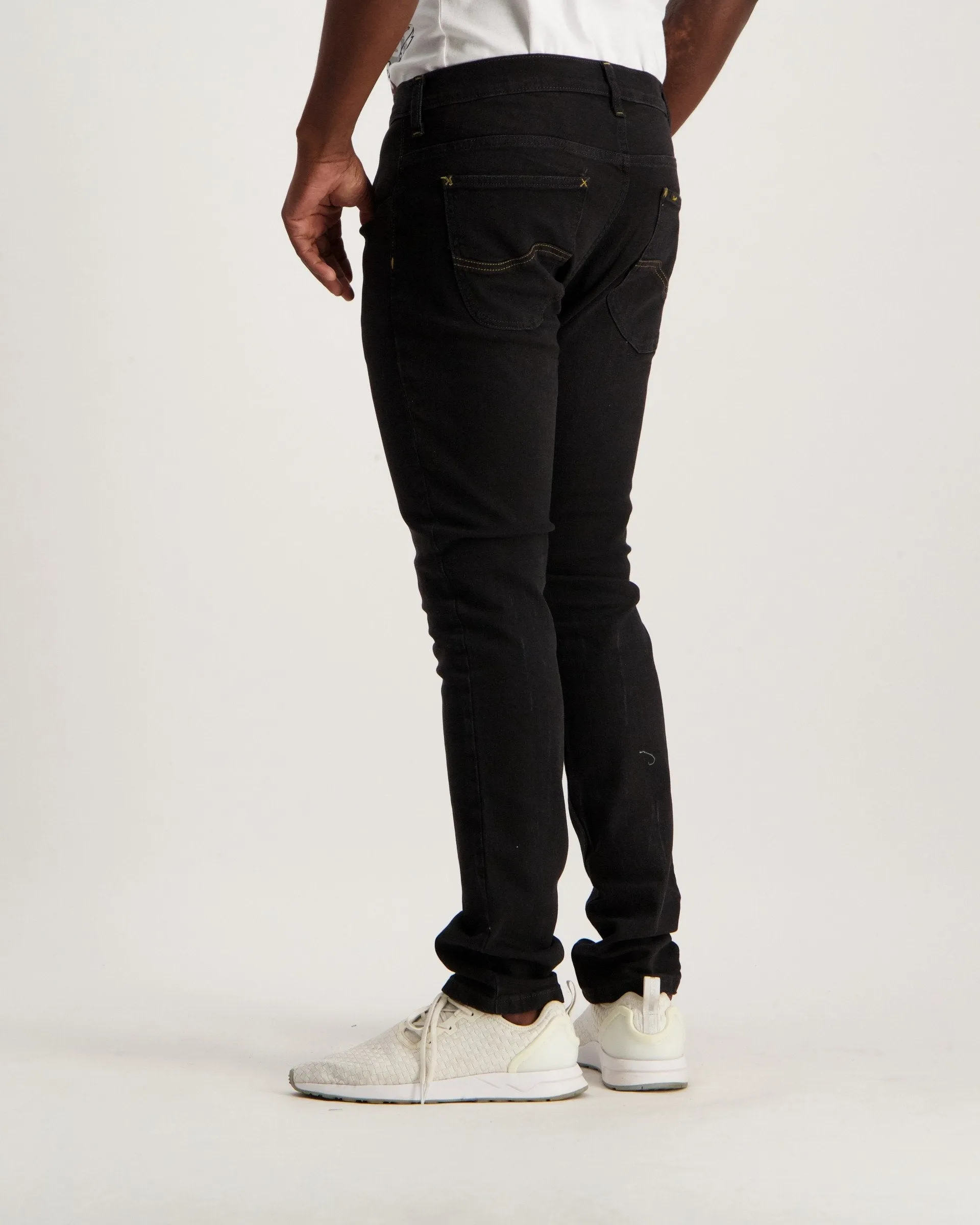 Men's Black Luke Slim Denim Jean