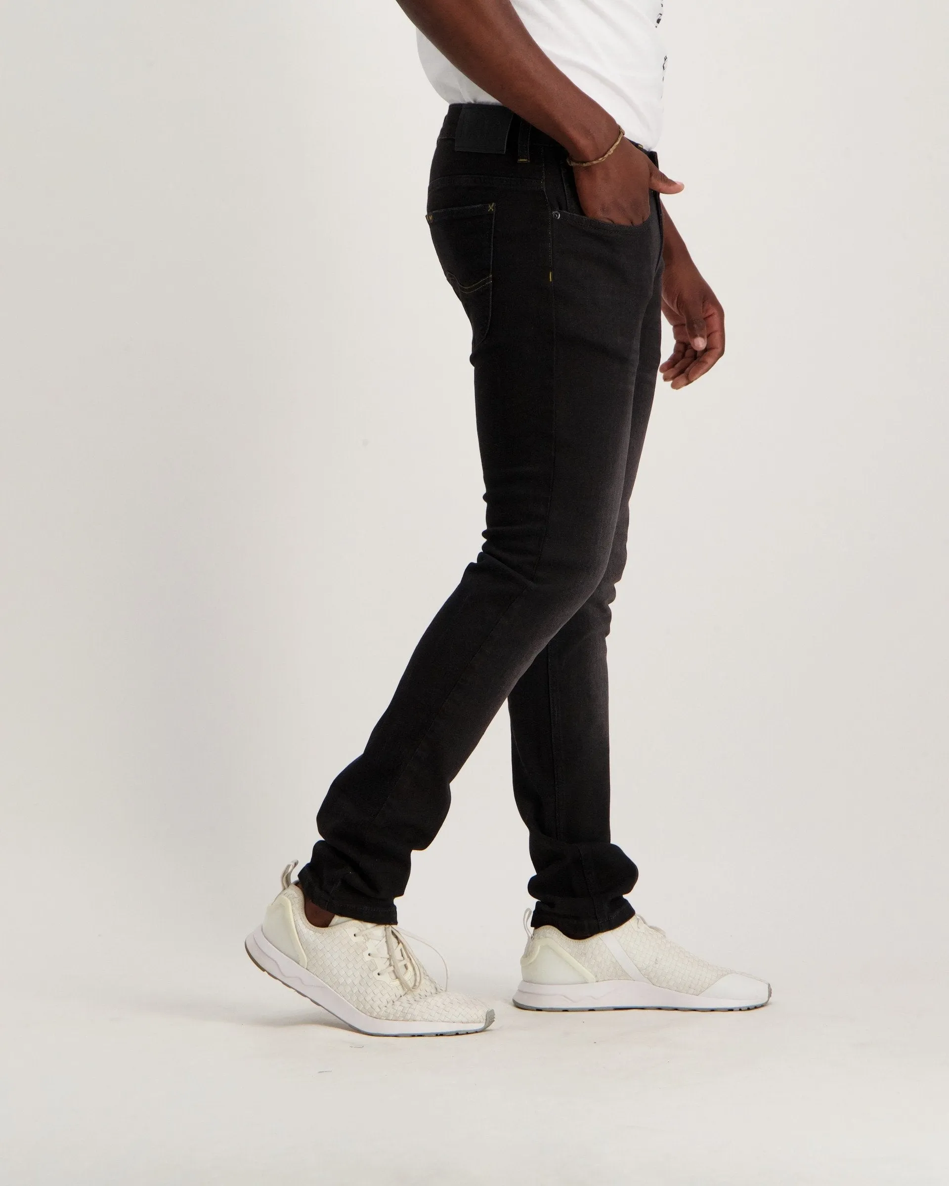 Men's Black Luke Slim Denim Jean