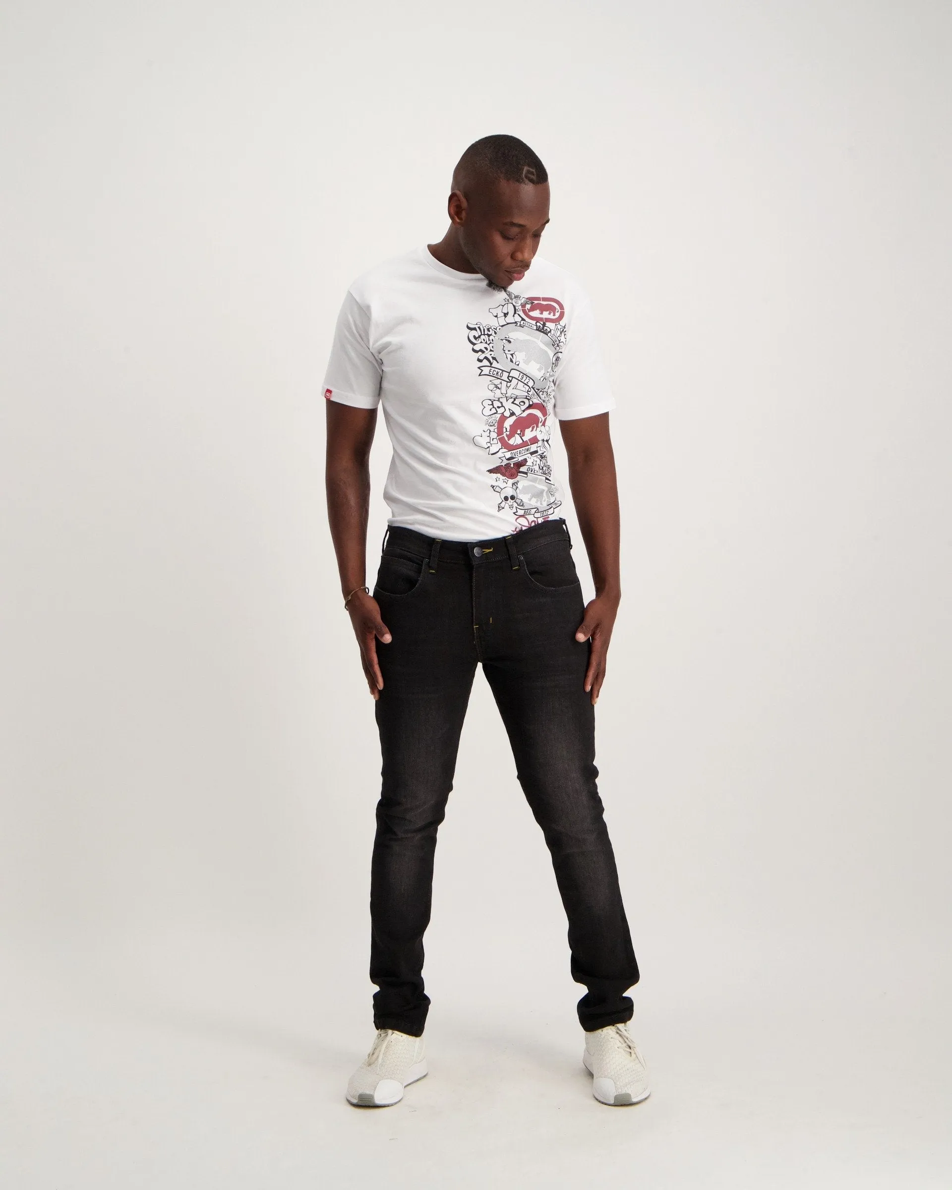 Men's Black Luke Slim Denim Jean