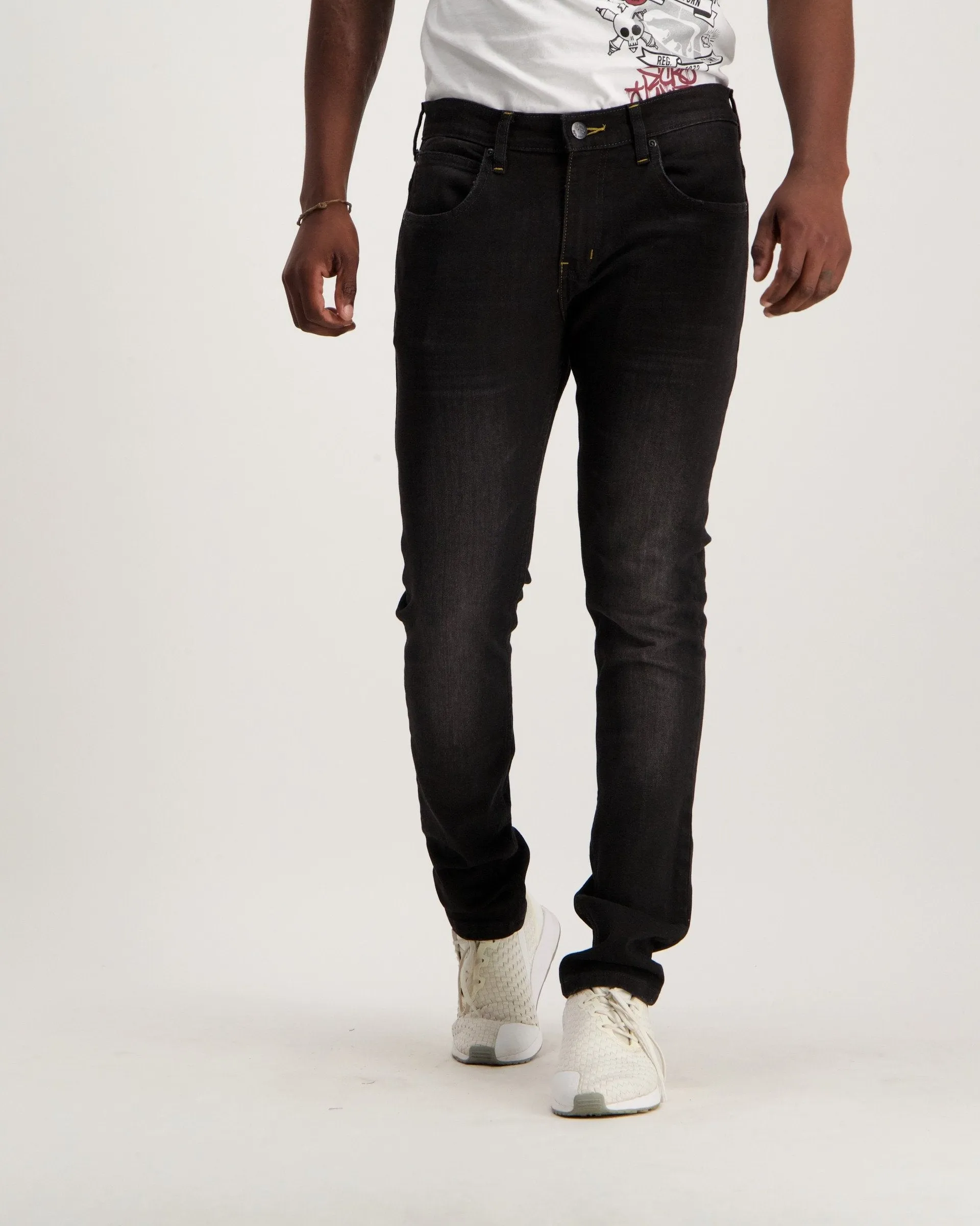 Men's Black Luke Slim Denim Jean
