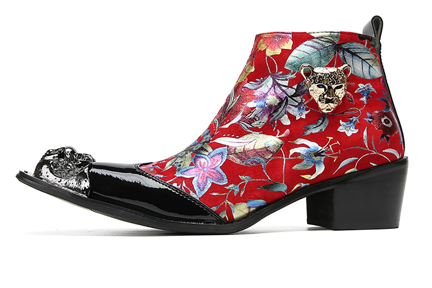 Men's Metal-Wingtip Comfort Western Boots