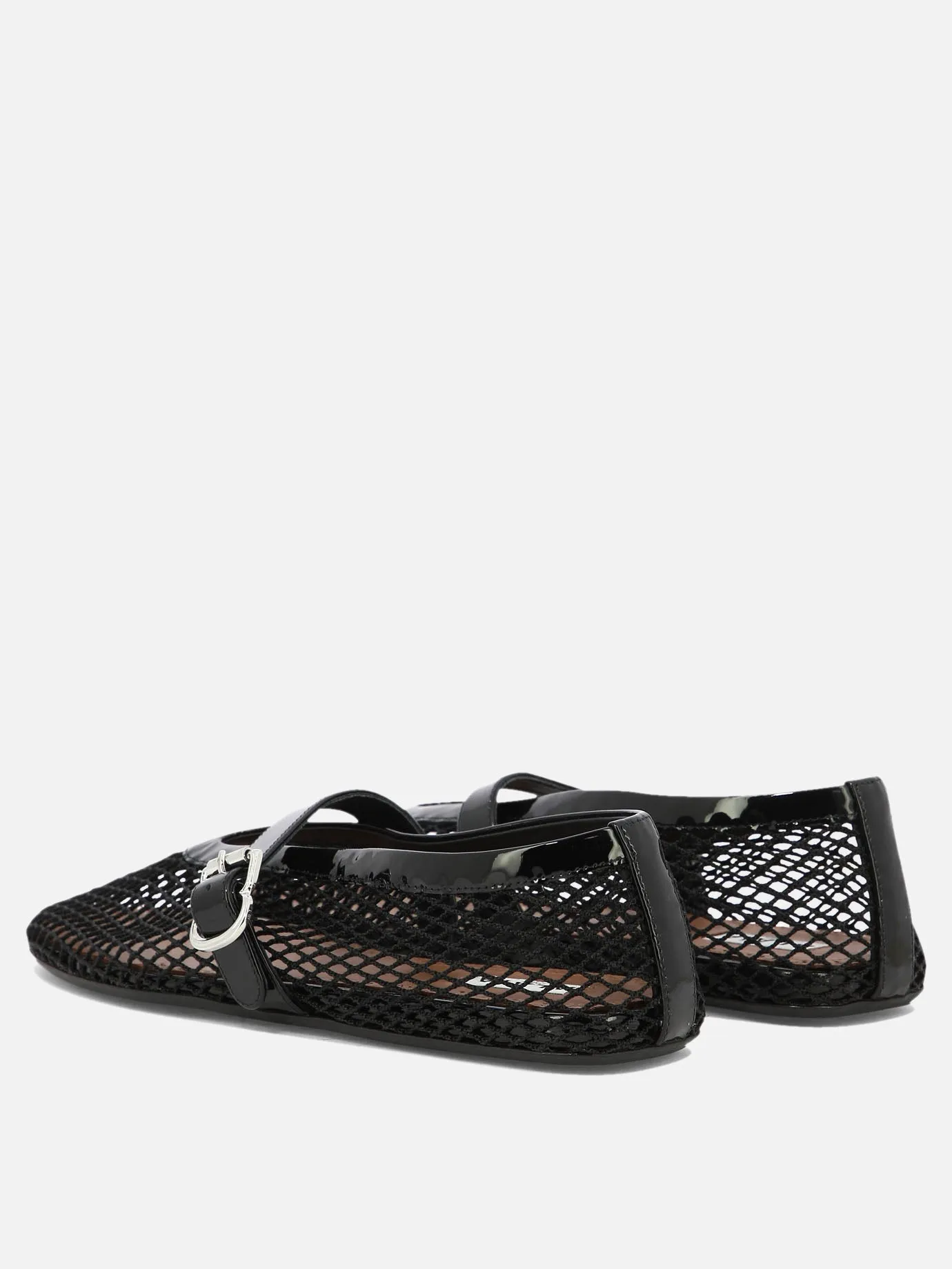 Mesh ballet flats