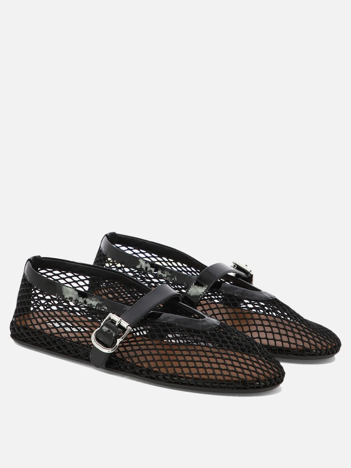 Mesh ballet flats