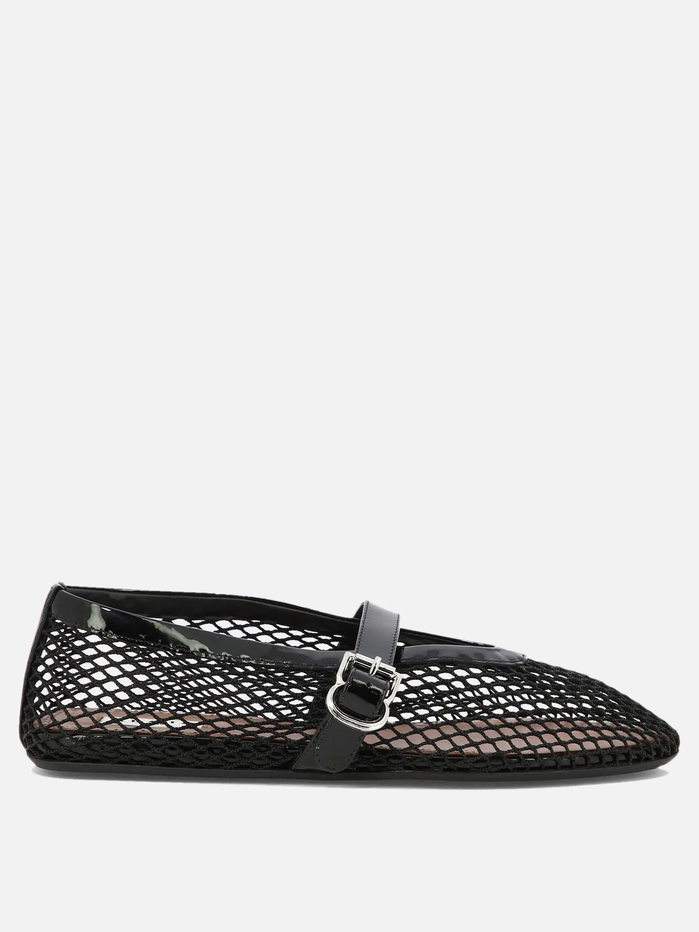 Mesh ballet flats