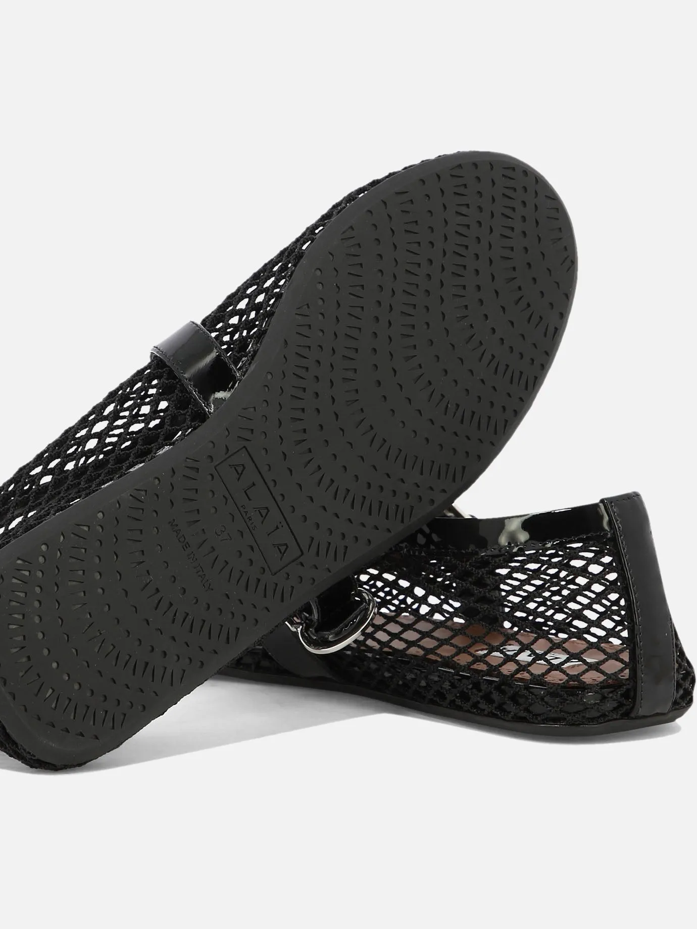 Mesh ballet flats