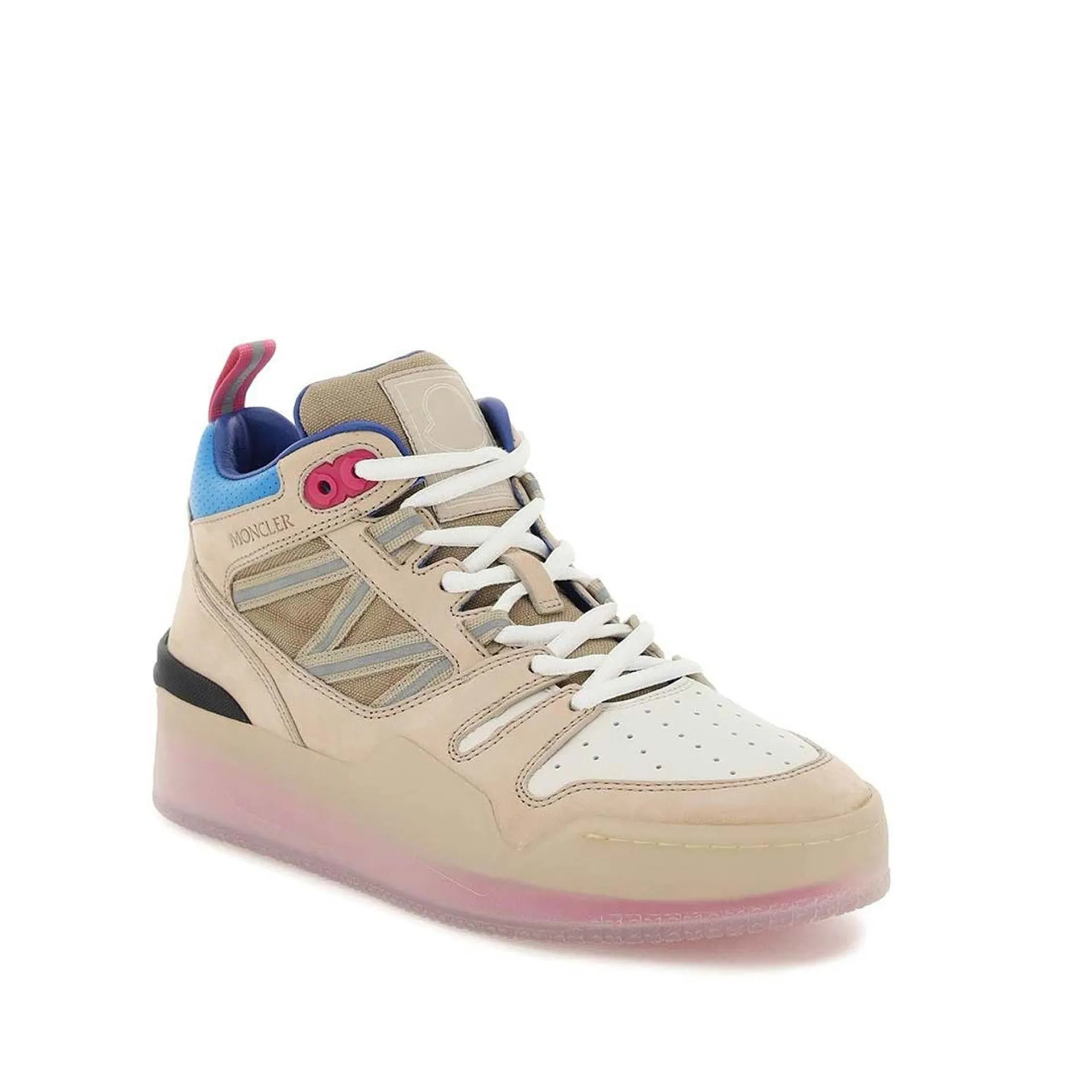 MONCLER High-Top Multi Color Pivot Sneaker for Women