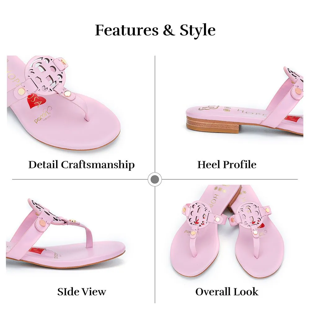 Moonraker Pink Leather Sandal