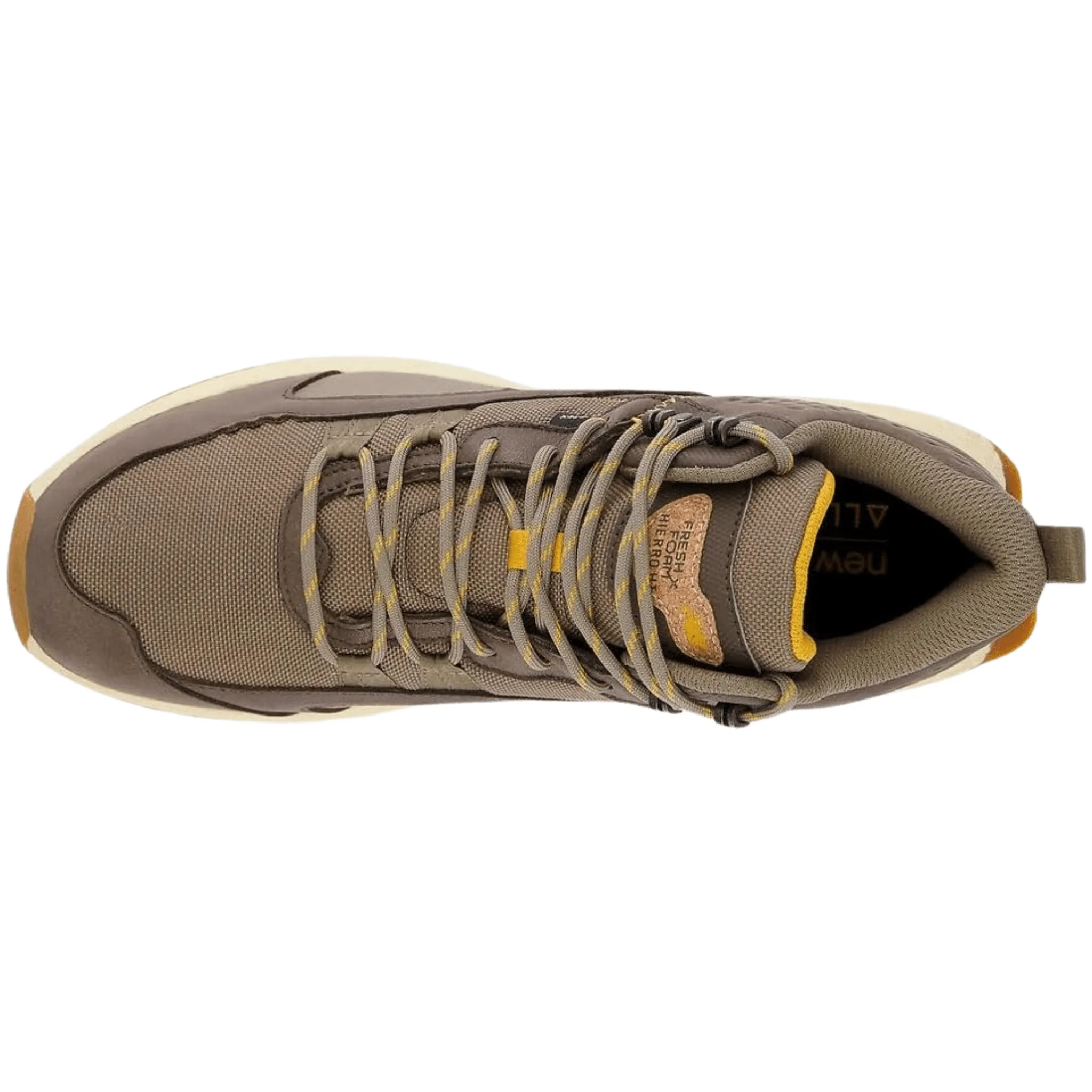 New Balance Men's Fresh Foam X Hierro Mid GTX Hikers - Wren/Bungee/Golden Hour