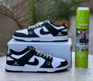 Nike Dunk Low x Louis Vuitton "Black & White" Sneakers