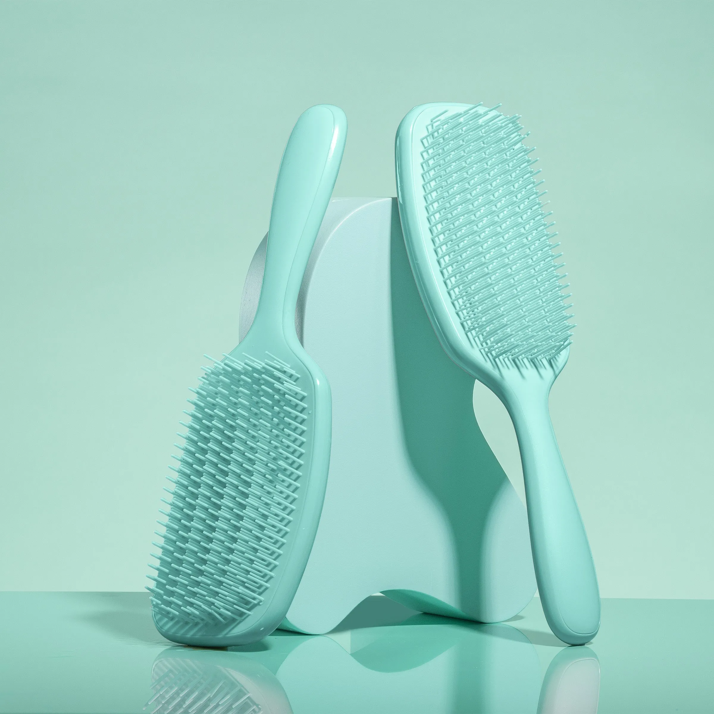 No Fuss Detangler Brush - Glossy Turquoise