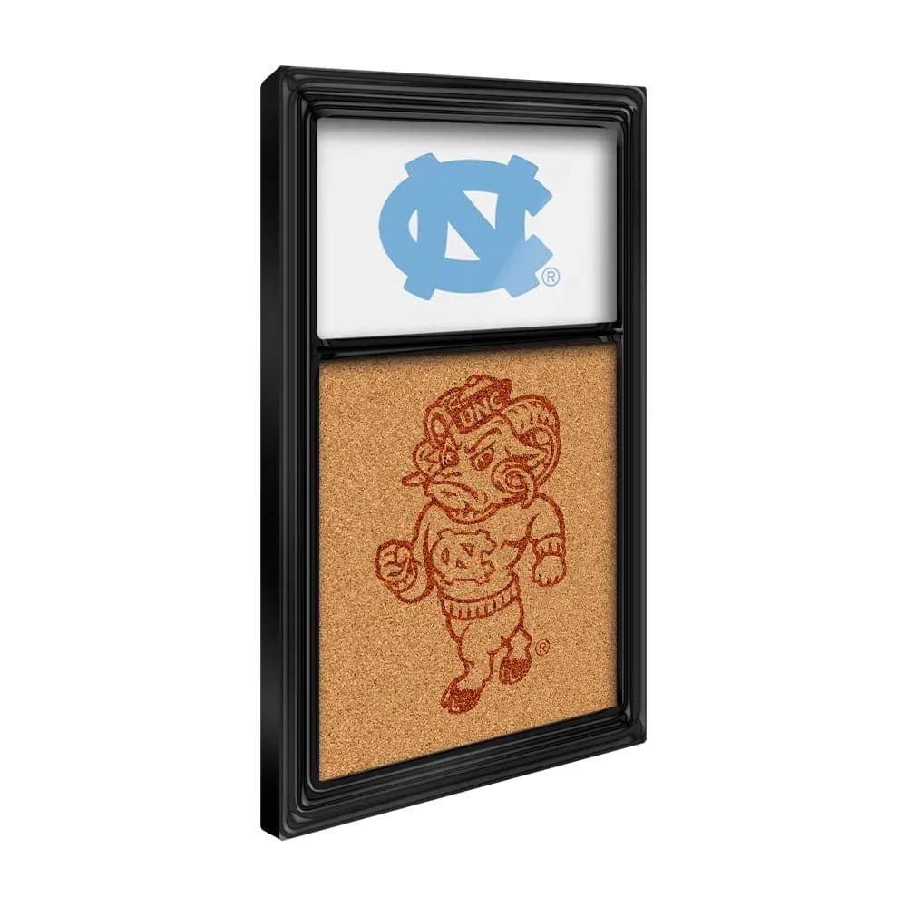 North Carolina Tar Heels: Dual Logo - Cork Note Board