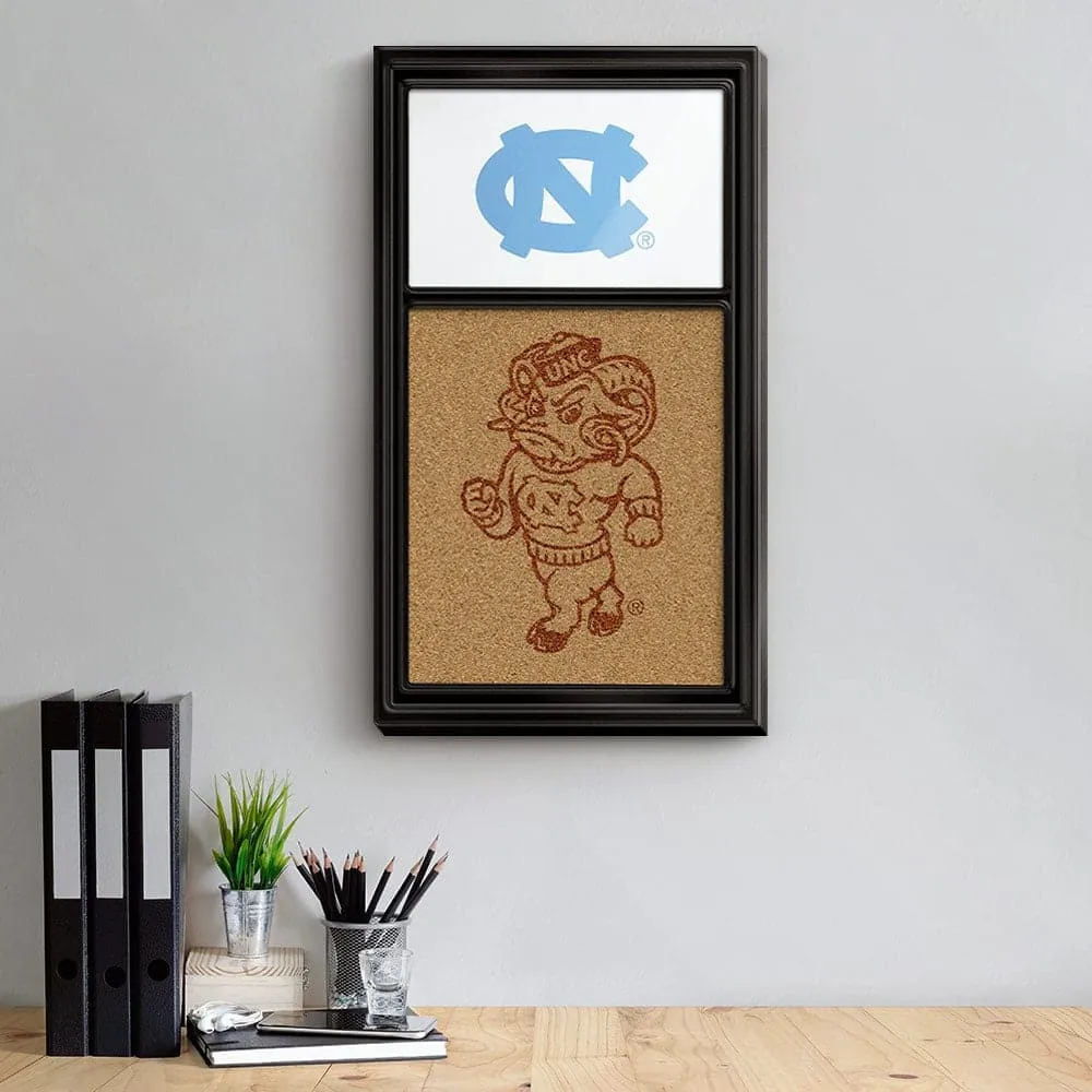 North Carolina Tar Heels: Dual Logo - Cork Note Board