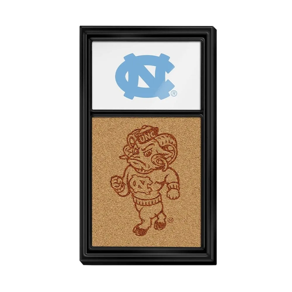 North Carolina Tar Heels: Dual Logo - Cork Note Board