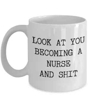 Nurse Coffee Mug Nursing School Graduate RN LPN, RNA Grad Gifts Aspiring Nurses Gifts Funny Nurse Gift