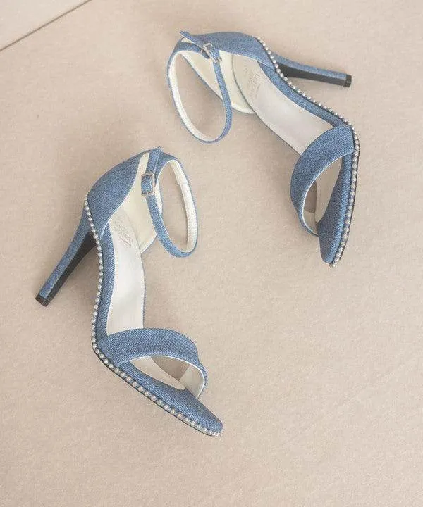 Oasis Society Dublin - Metal Stud Open Toe Heels Shoes