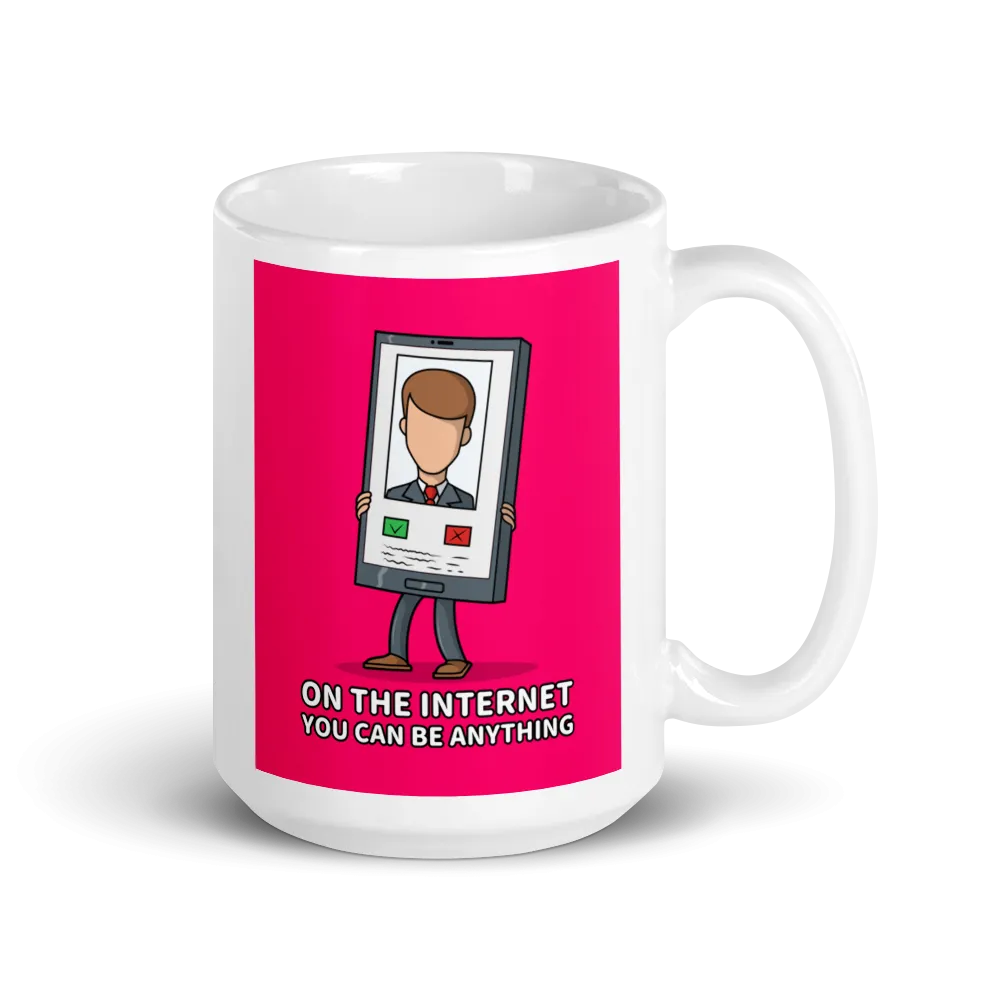 ON THE INTERNET, YOU CAN BE ANYTHING Mug