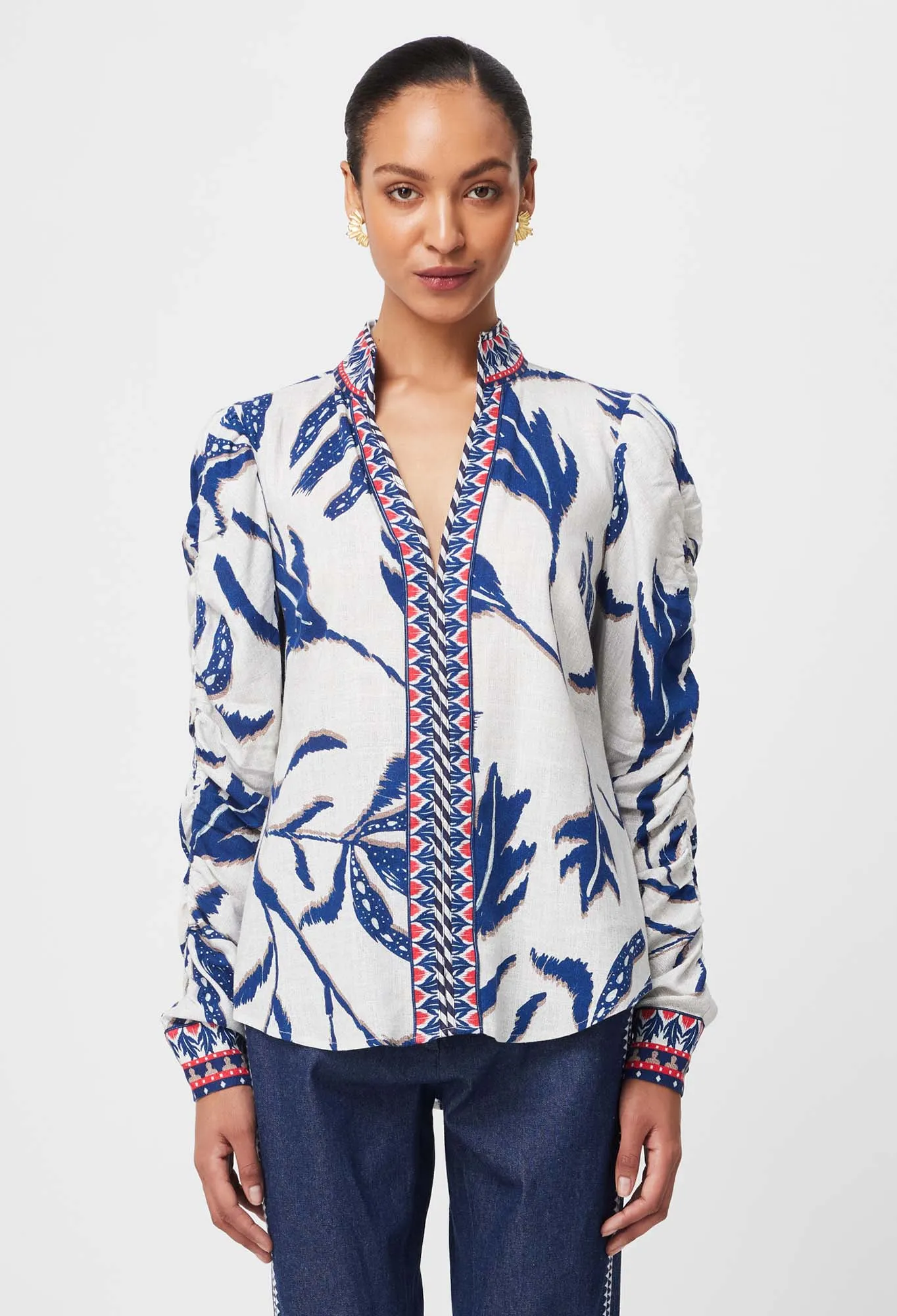 Once Was - Pavillion Shirt in Palm Shadow