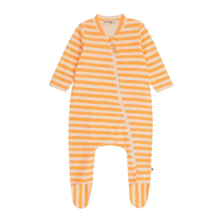 Orange Stripe Lightweight Sleepsuit