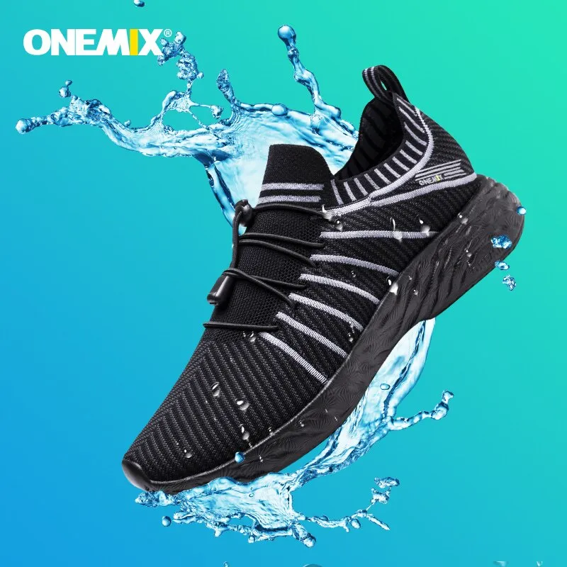 Original ONEMIX New 2021 waterproof   Casual Sport Shoes Summer Ultralight Elastic Running Sneakers  Training Tennis Shoes