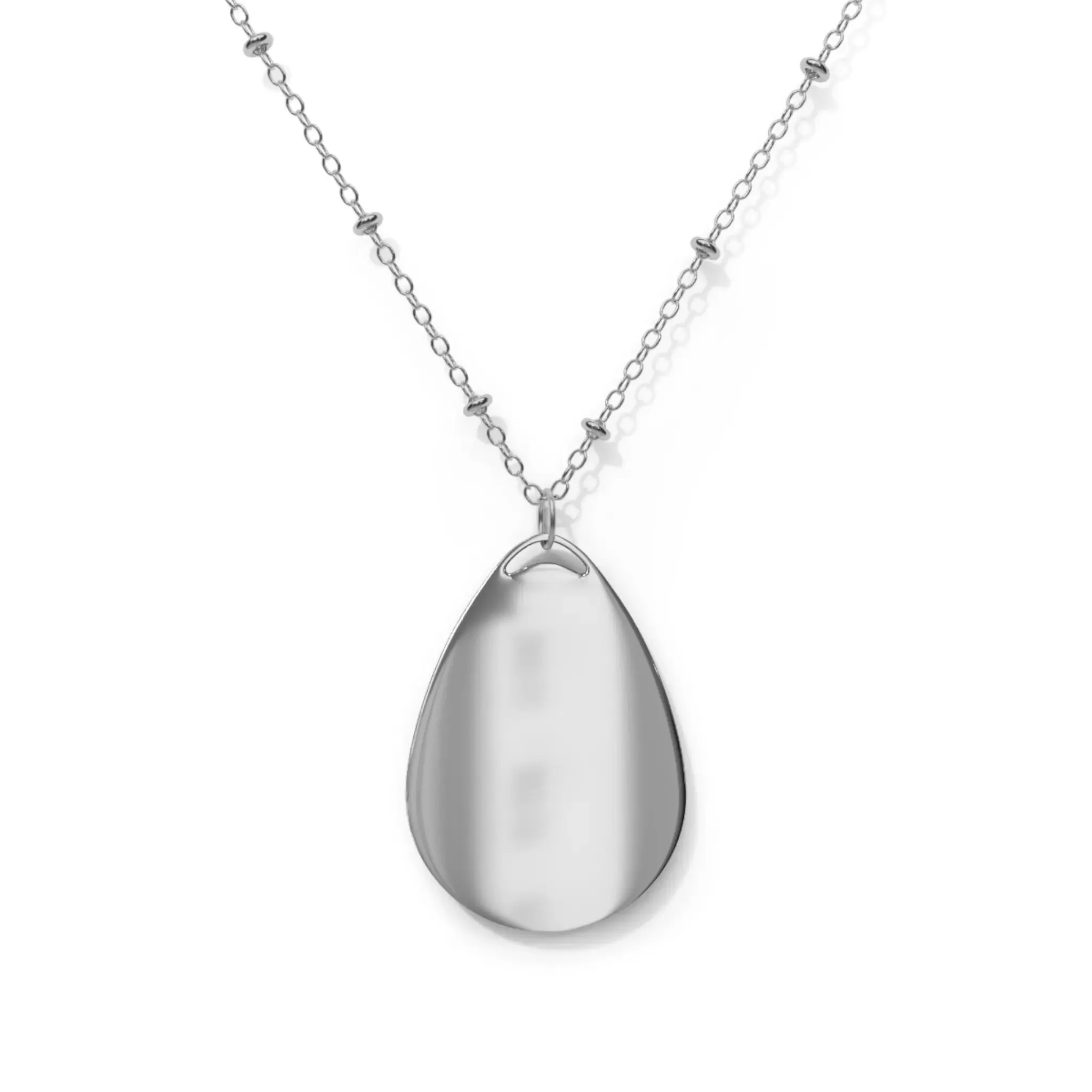 Personalized Oval Necklace