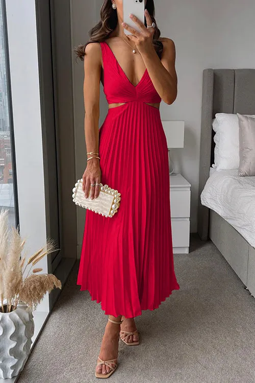 Pleated Maxi Dress | Elegant | Flowy & Lightweight