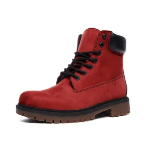 Red Suede Boots