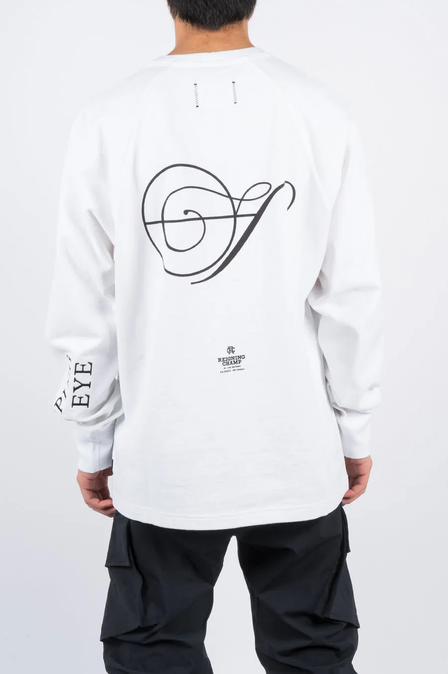 REIGNING CHAMP X JIDE OSIFESO HEAVY LS TSHIRT WHITE
