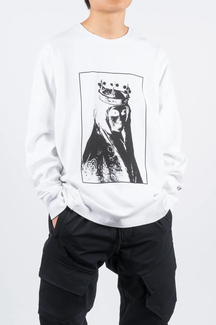 REIGNING CHAMP X JIDE OSIFESO HEAVY LS TSHIRT WHITE