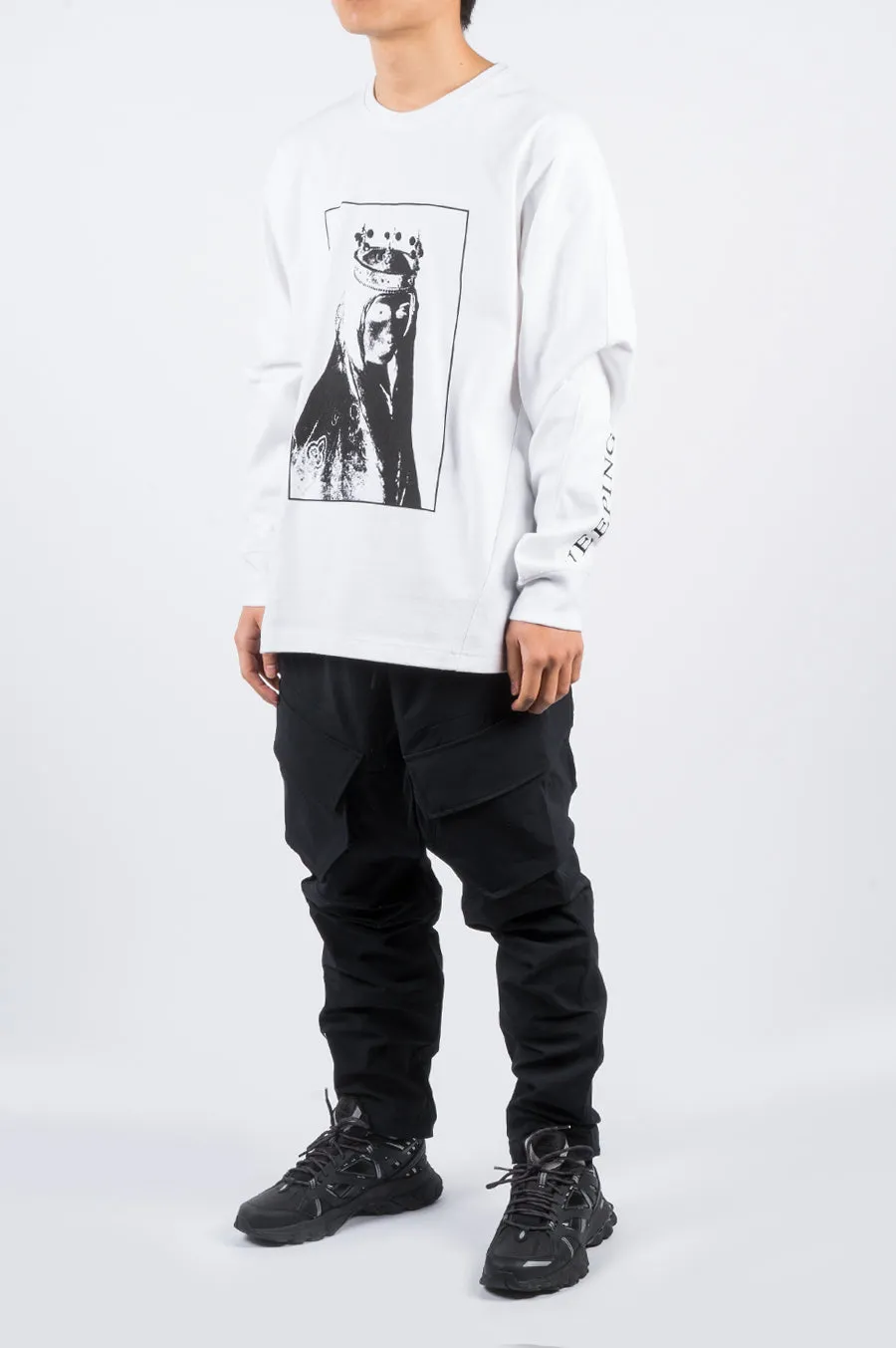 REIGNING CHAMP X JIDE OSIFESO HEAVY LS TSHIRT WHITE