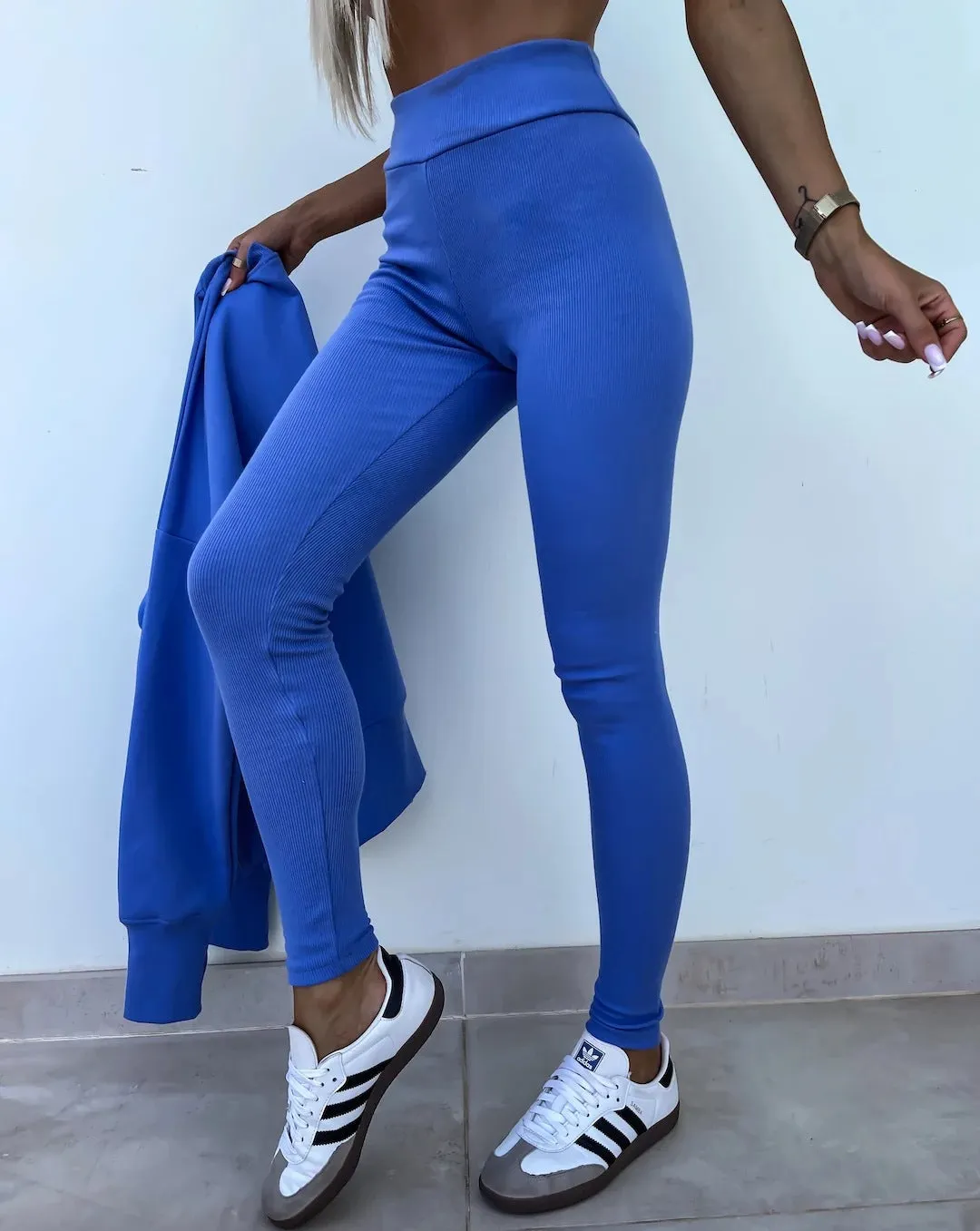 Relaxed Chic Long Sleeve Top and Leggings Two-Piece Set